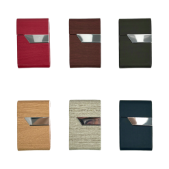 Case metal cc0125 sml cork wood 7s at Best Smokes Online