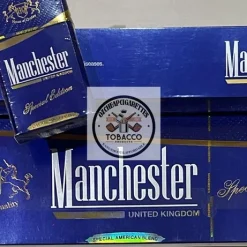 Manchester blue special edition cartons at Best Smokes Online