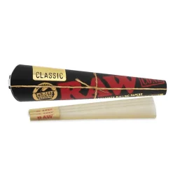Raw black comes pre rolled kingsize 3 cones at Best Smokes Online