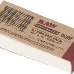 Raw tips perforated wide tips 50 tips at Best Smokes Online