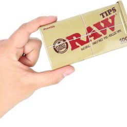 Raw tips pre rolled tin 100 tips at Best Smokes Online